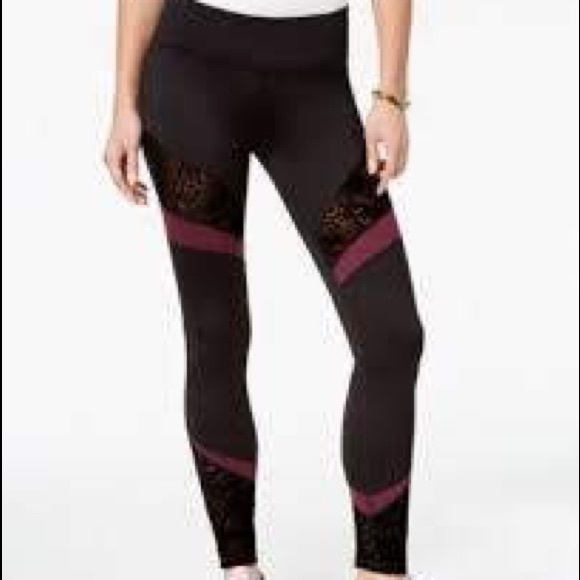 Material girl Juniors Black Active Leggings #20 - Picture 1 of 6